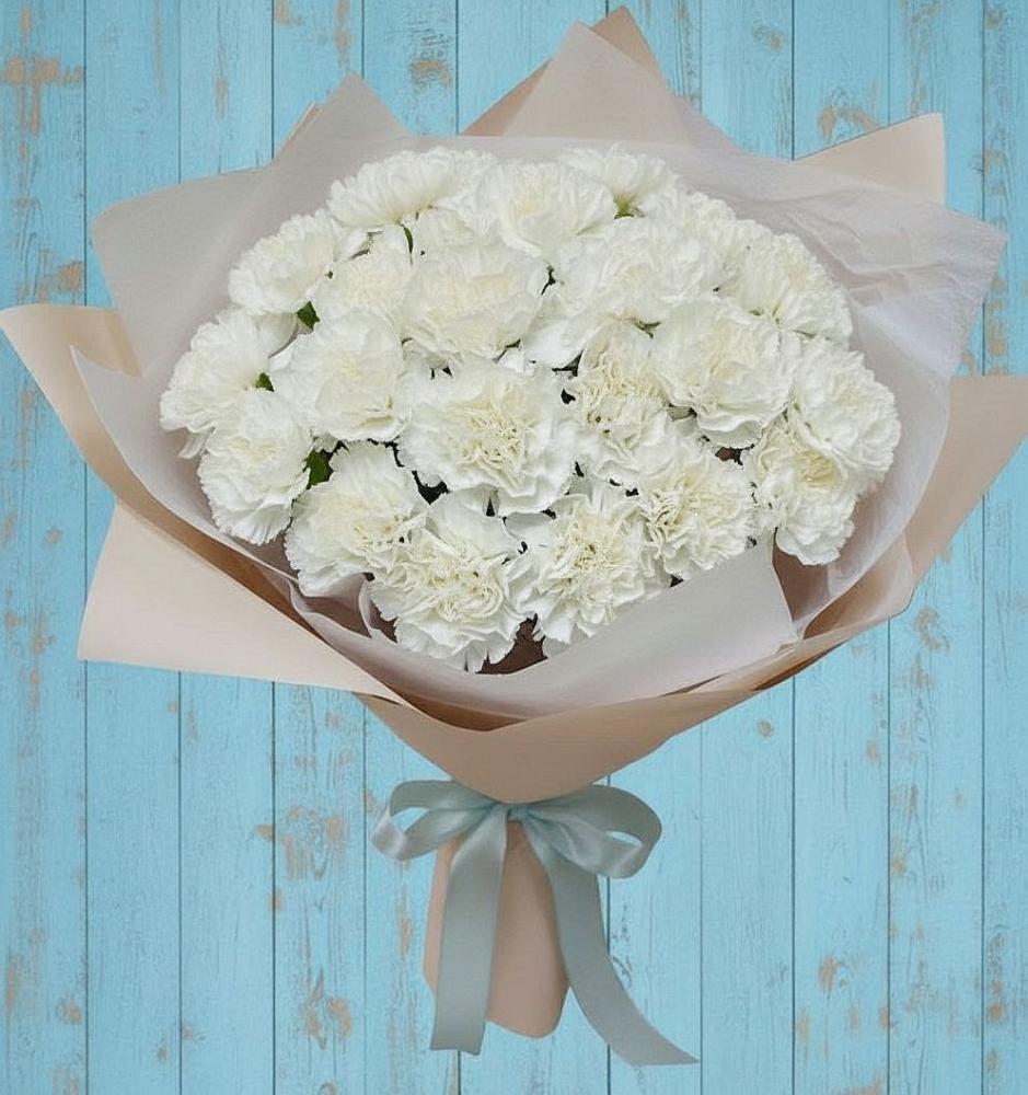 Букет цветов из: Гвоздики в Пашию