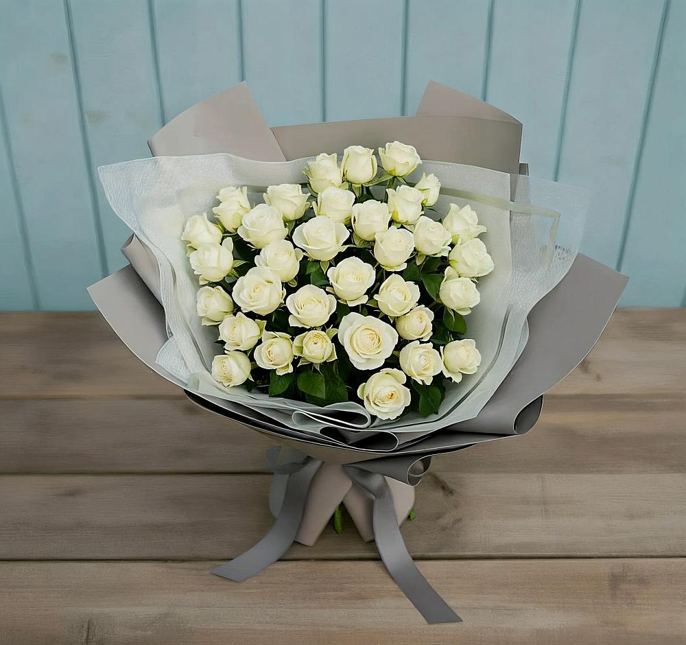 Букет Белоснежная нежность в Пашию
