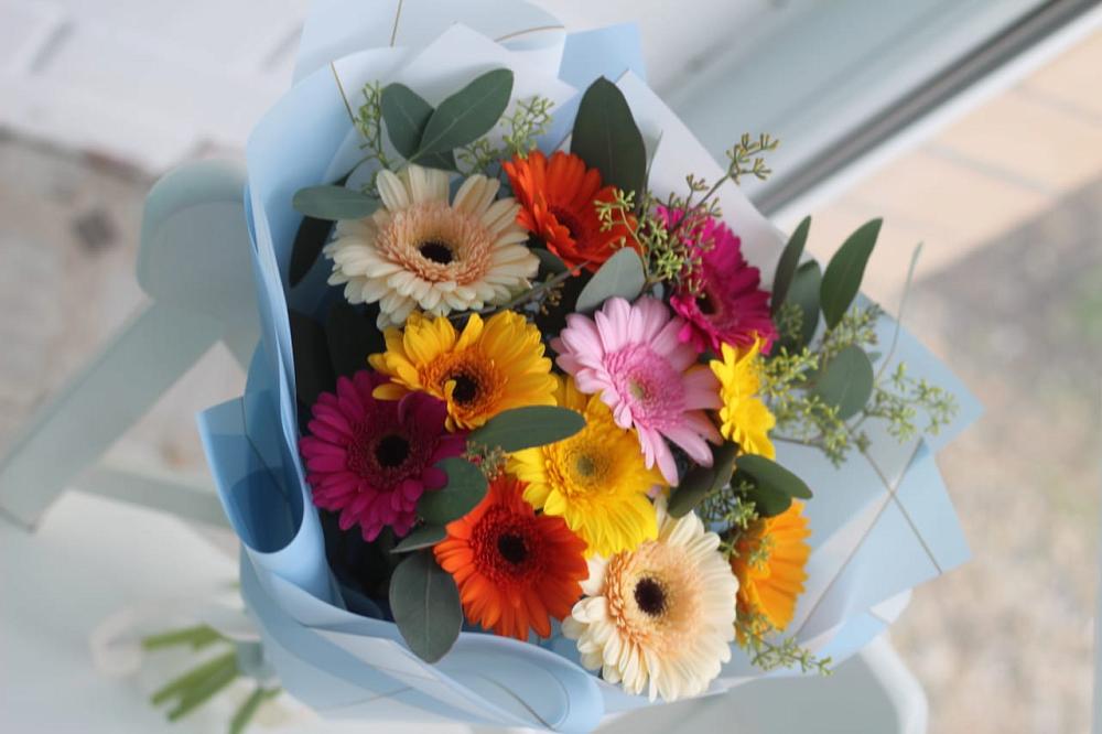 Букет цветов из: Герберы в Пашию