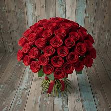 Букет 55 Красных роз Фридом #REPLACE_PRED# Пашию