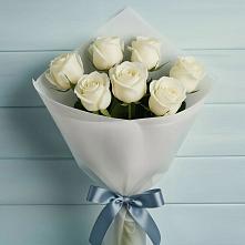 Букет 7 Белых роз Эдлесс Лав #REPLACE_PRED# Пашию