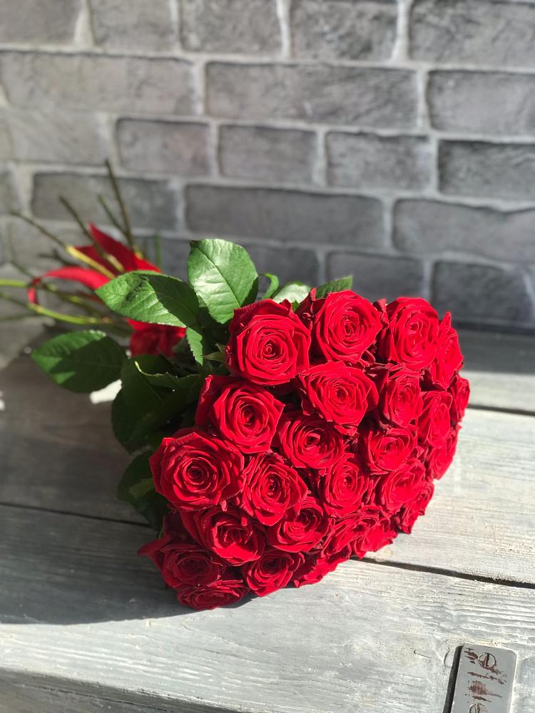 Букет Красные розы Фридом в Пашию