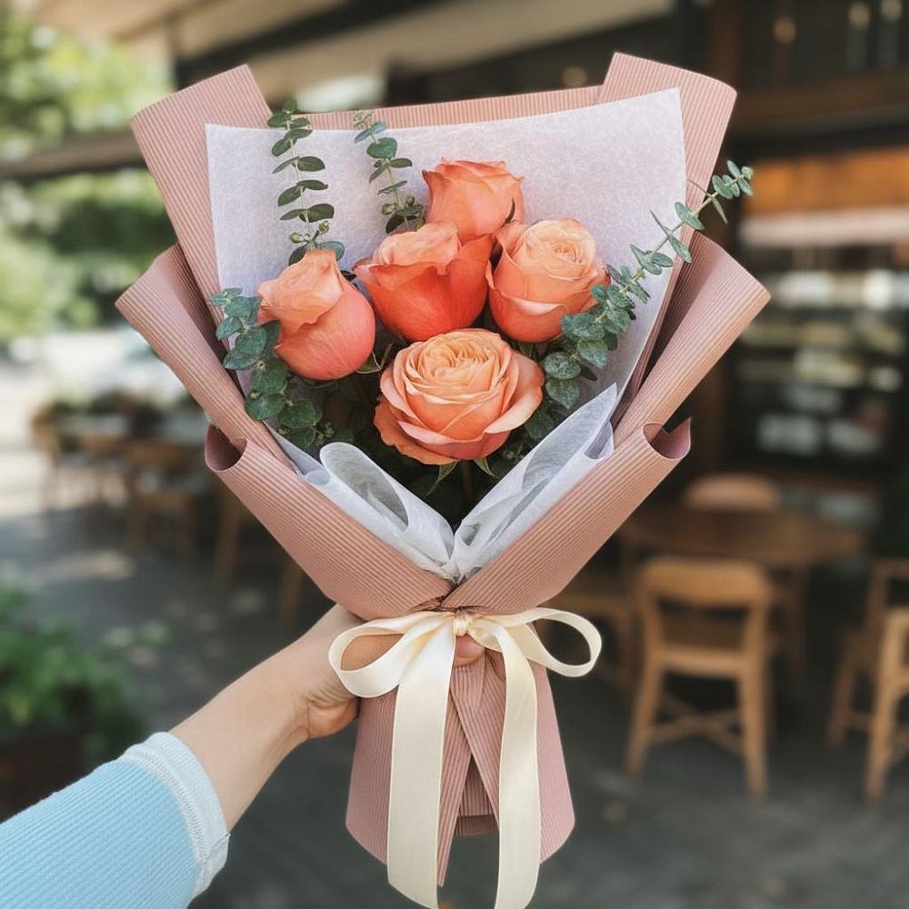 Букет цветов из: Розы в Пашию