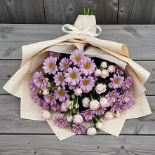 Букет цветов из:  Розы и Хризантемы #REPLACE_PRED# Пашию