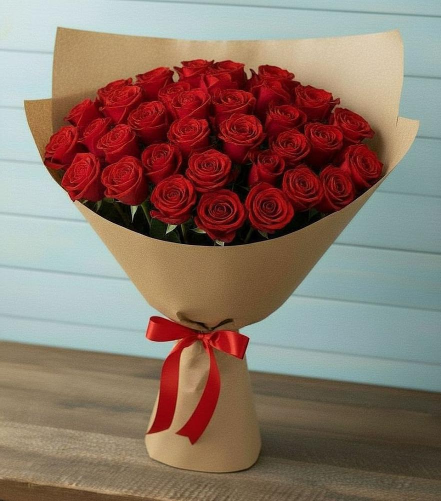 Букет Красные розы Милано в Пашию