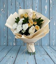Букет цветов из:  Розы и Хризантемы в Пашию
