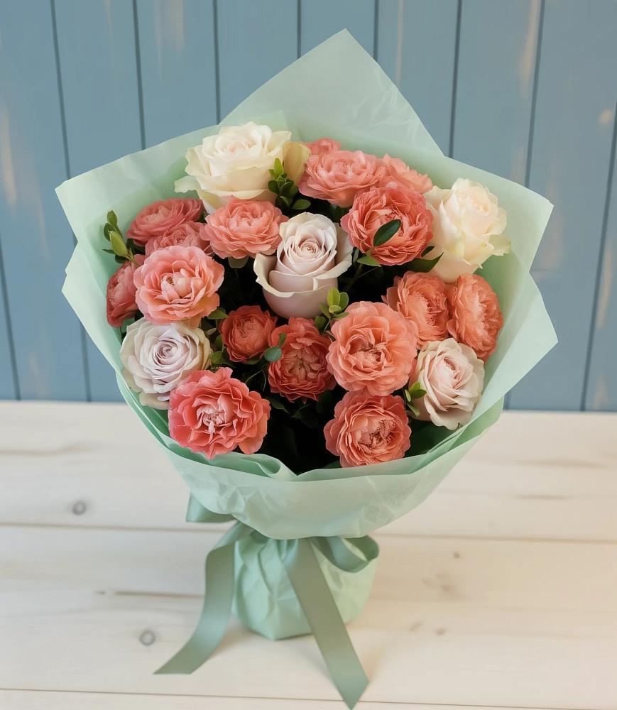 Букет цветов из: Розы в Пашию