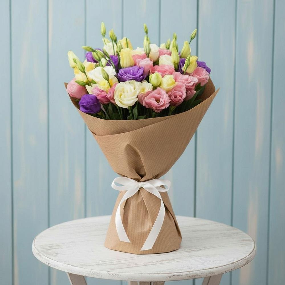 Букет цветов из: Лизиантусы в Пашию