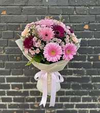 Букет цветов из:  Герберы и Хризантемы в Пашию