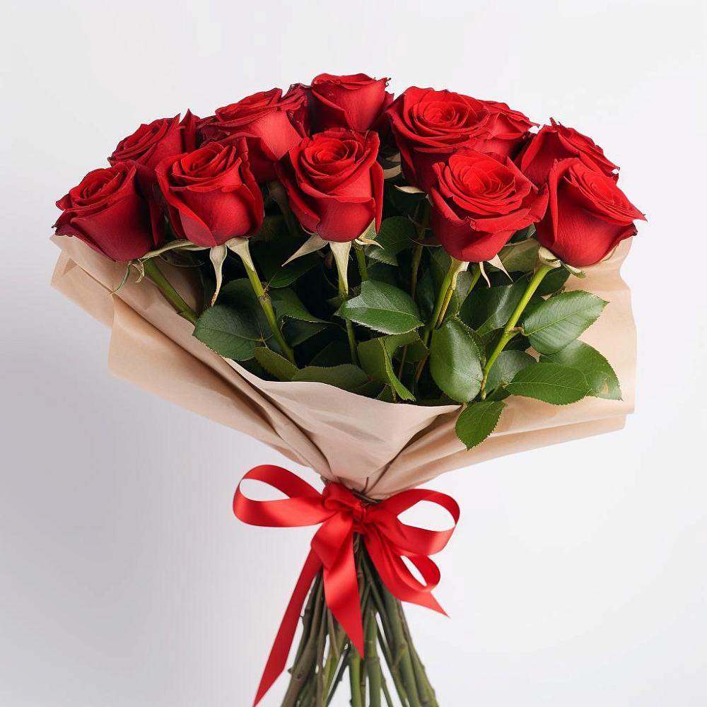 Букет 11 Красных роз Эдлесс Лав в Пашию